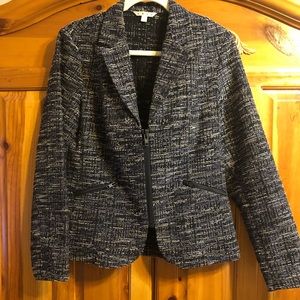 Cabi Black with White and blue thread Jacket